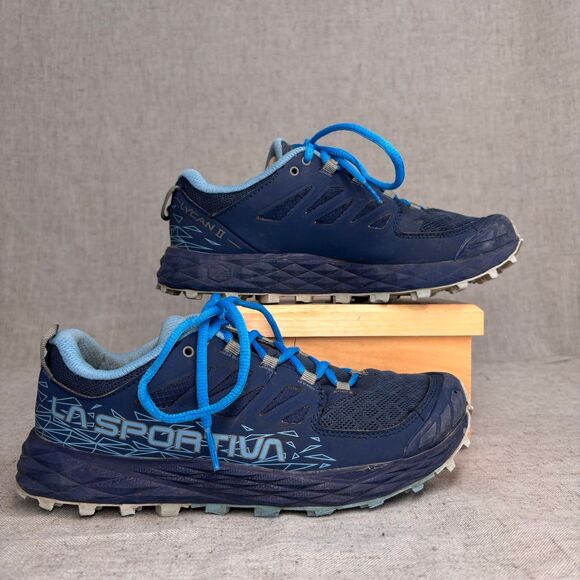 La Sportiva Lycan II Trail Shoes Blue Mesh Lace Up Running Sneaker Women's‎ 7.5 - Picture 3 of 11